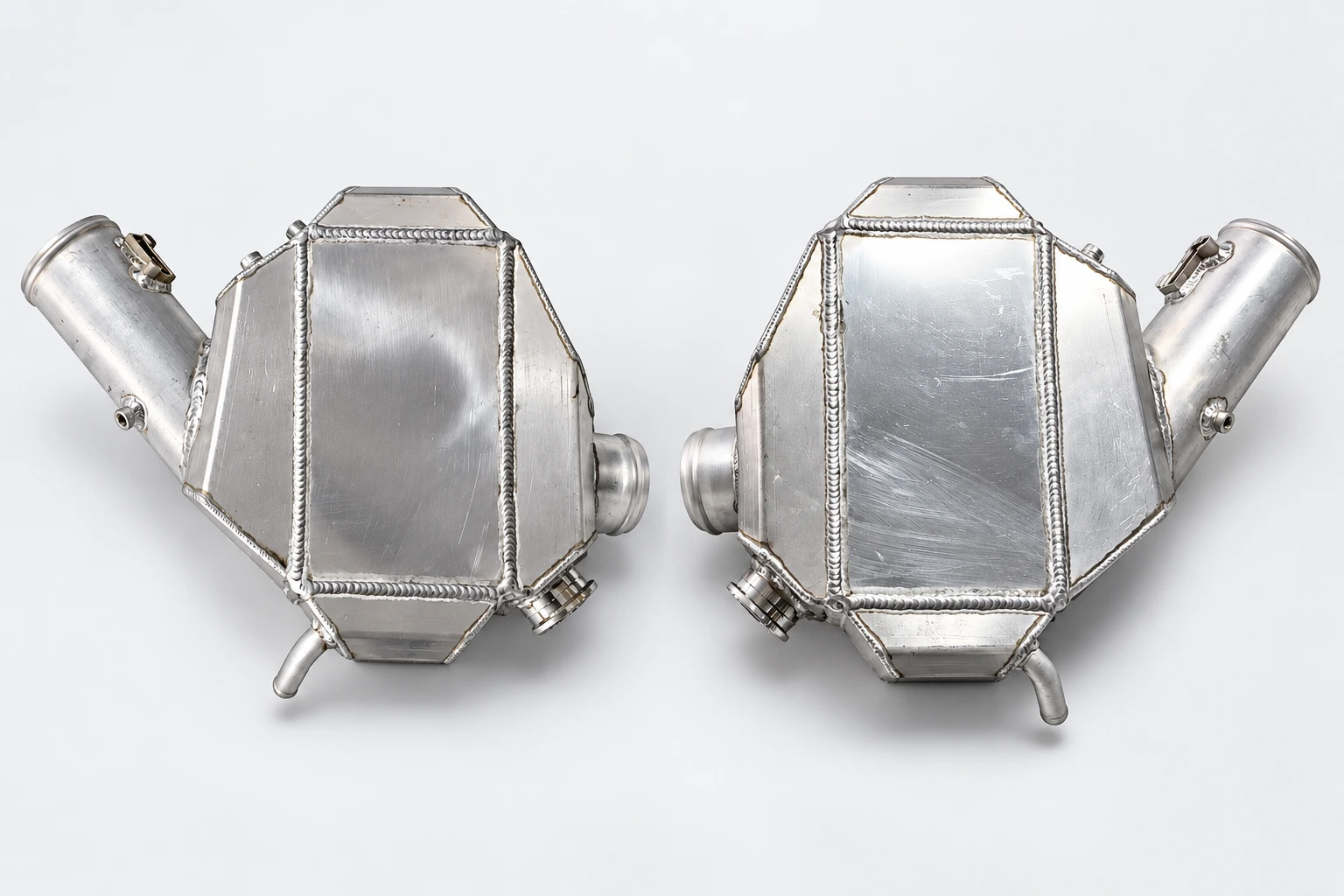 Custom-made air-to-water intercooler pair