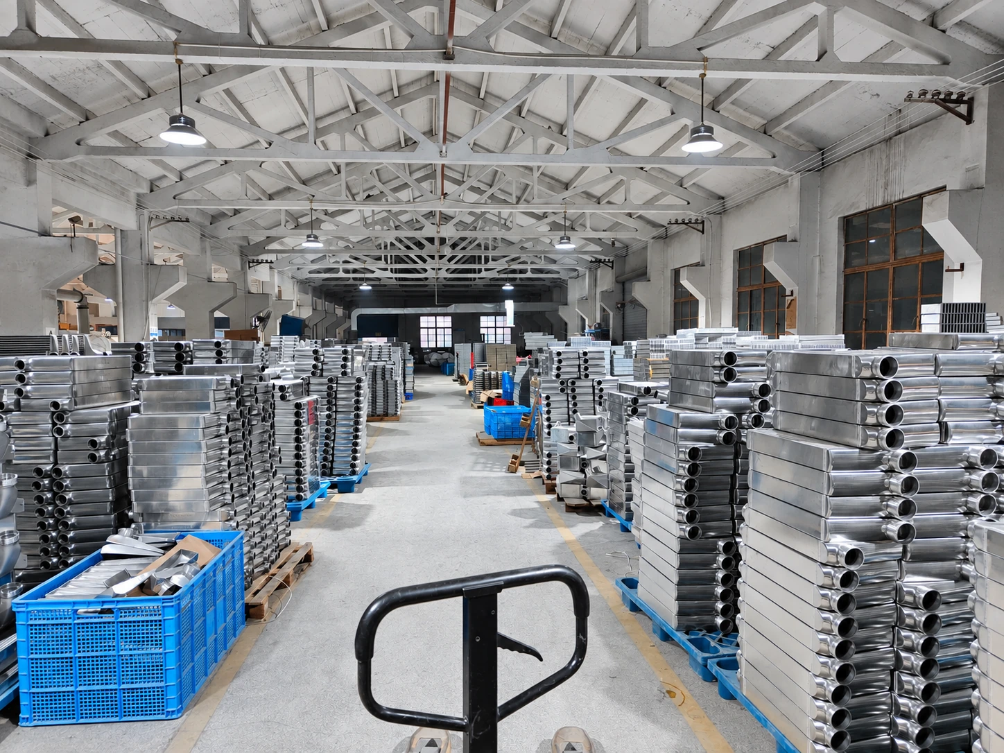 Workshop storage and product preparation area.