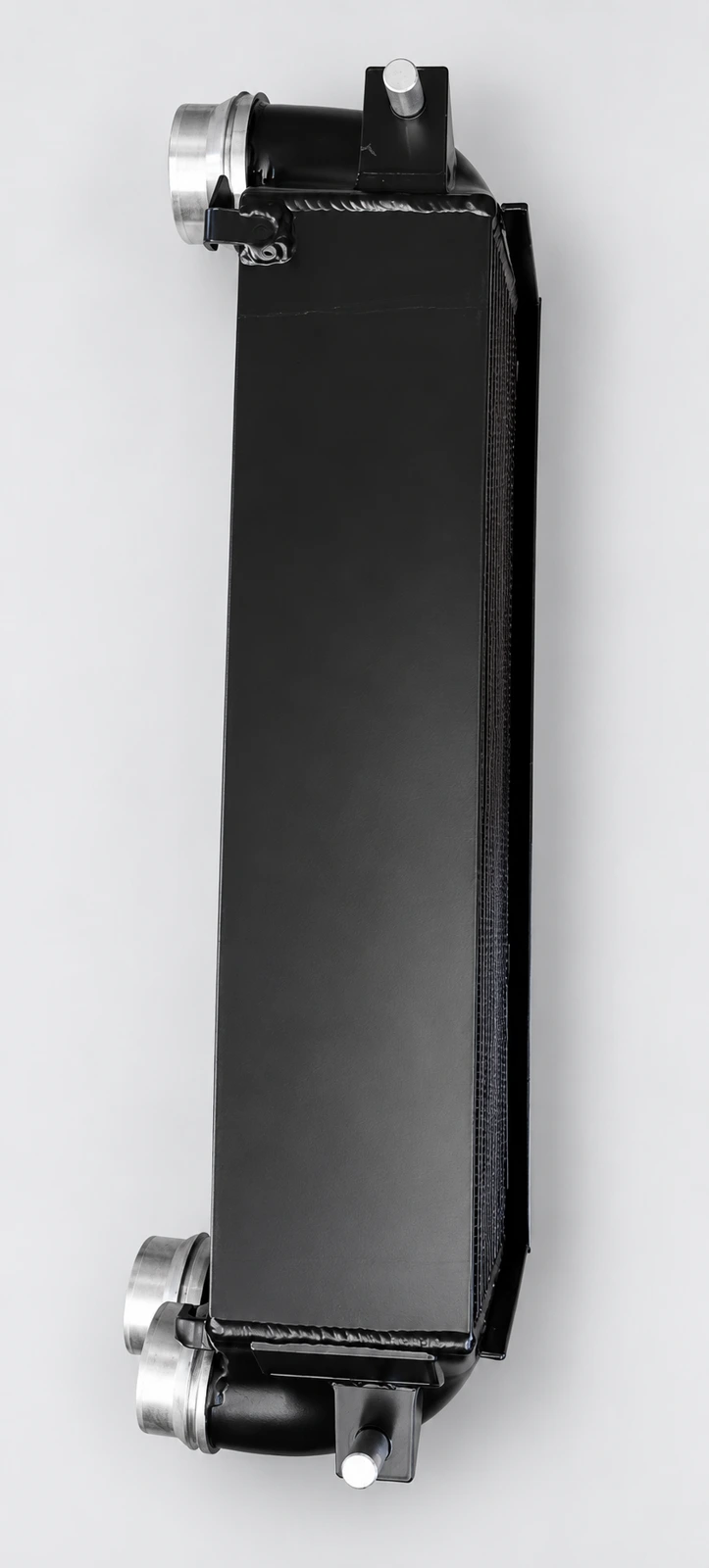 side view · Housing depth and locating pins