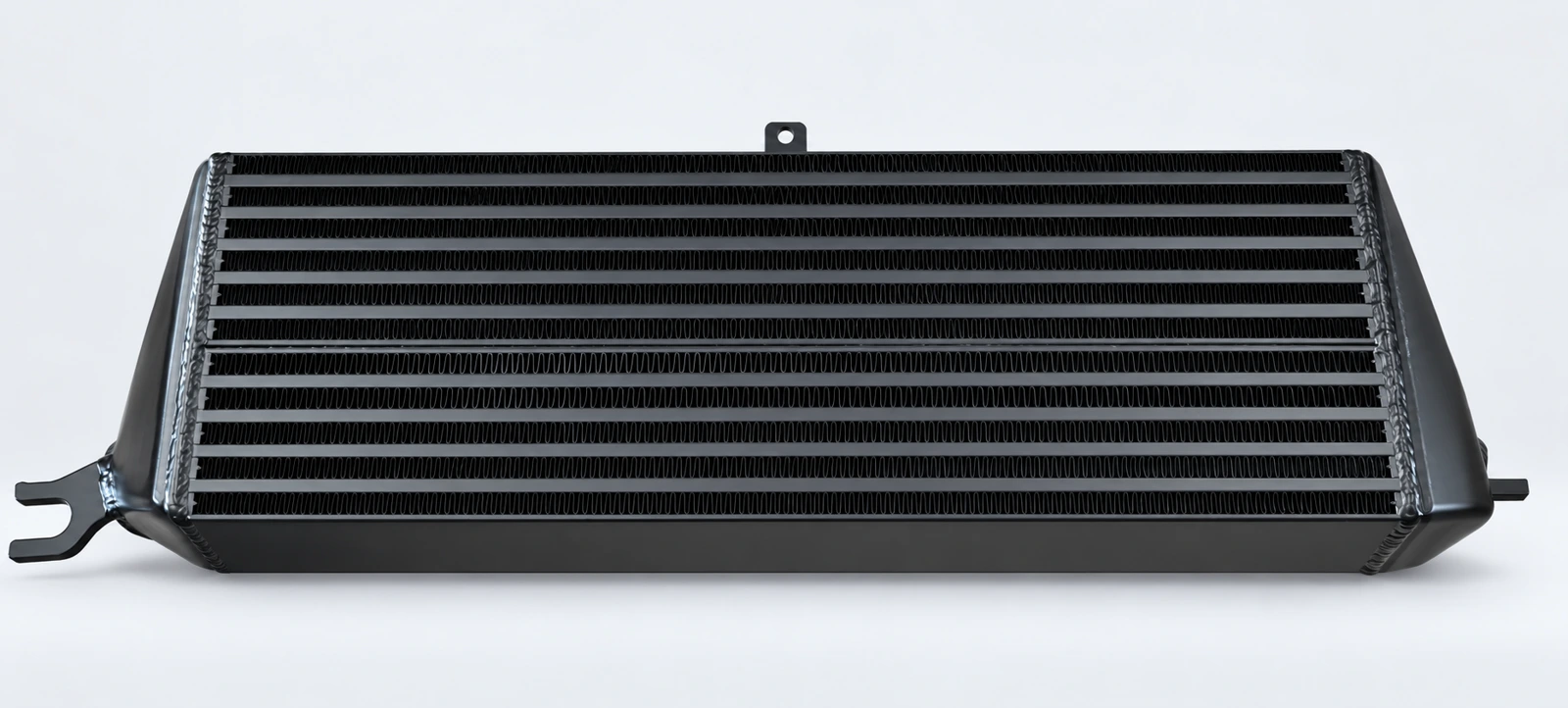 MINI Cooper S / JCW R55 / R56 / R57 / R58 / R59 / R60 / R61 Intercooler: Core-face view · Plain black finish