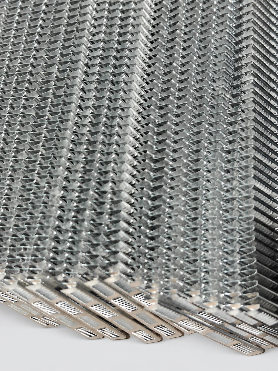 Oil cooler external air-passage fin photograph