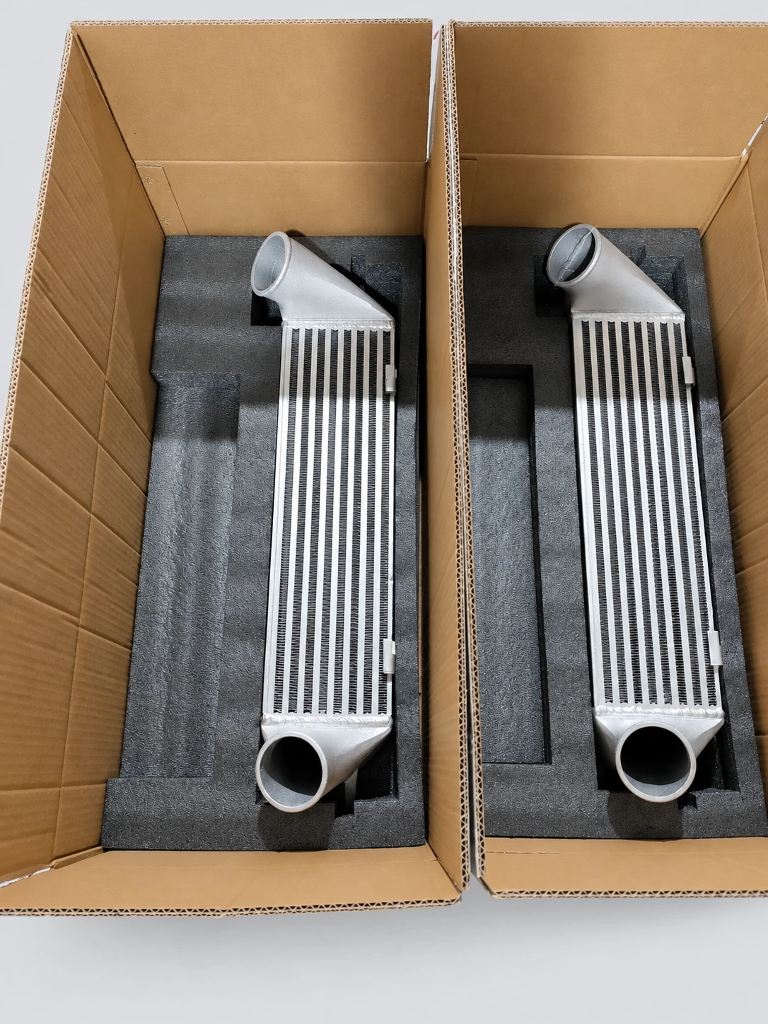 Intercoolers packed in individual cartons