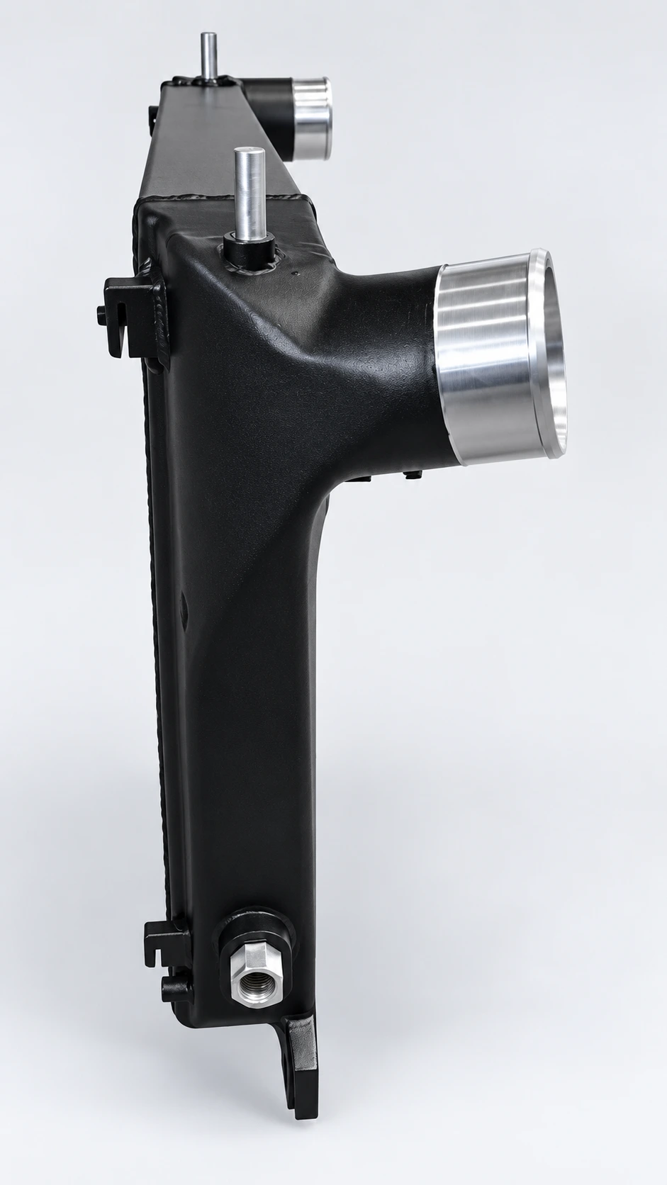 VW MK7 Bar-and-Plate intercooler: Side profile and machined air connection