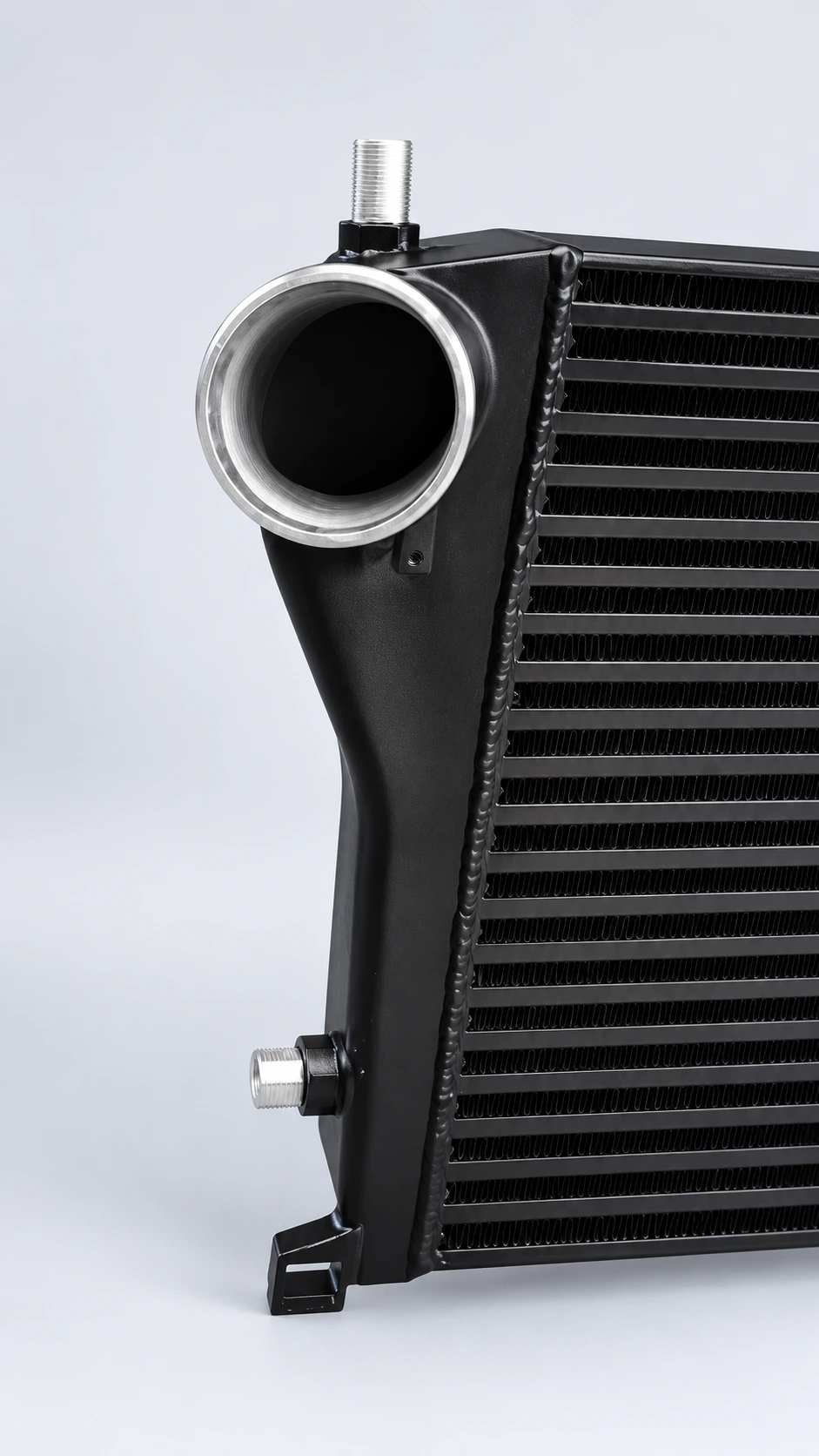 VW MK7 Bar-and-Plate intercooler: Inlet and core detail